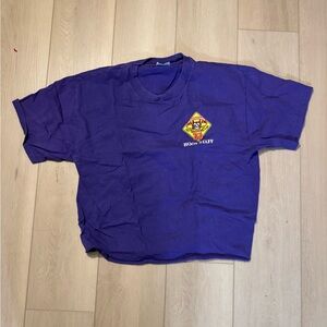 Purple Cropped T-Shirt